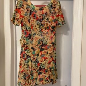 Floral Multicolor Women's Dress